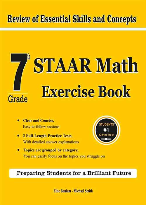 7th Grade STAAR Math Exercise Book Review of Essential Skills and