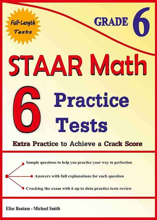6 STAAR Math Practice Tests Grade 6 Extra Practice to Achieve a Crack